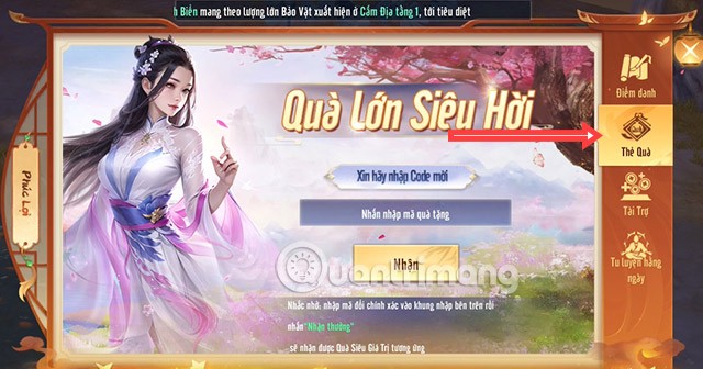 Dernier code Tien Lu Ky Duyen