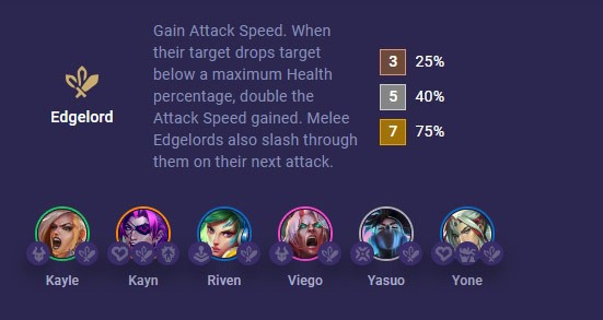 بناء Yasuo للموسم العاشر DTCL، معدات Yasuo True Damage القياسية