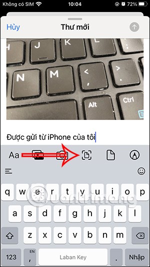 Instructions pour envoyer des e-mails avec des pièces jointes sur iPhone