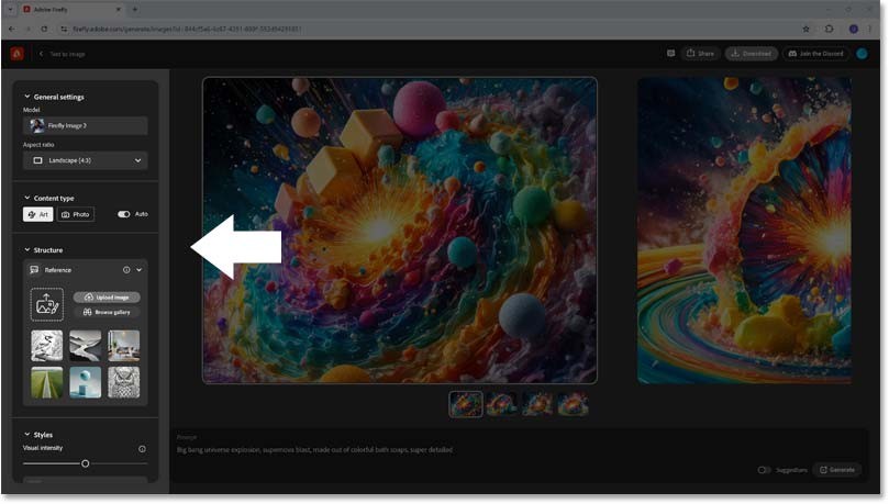 How to Use Visual Intensity in Adobe Firefly for More Detailed Images