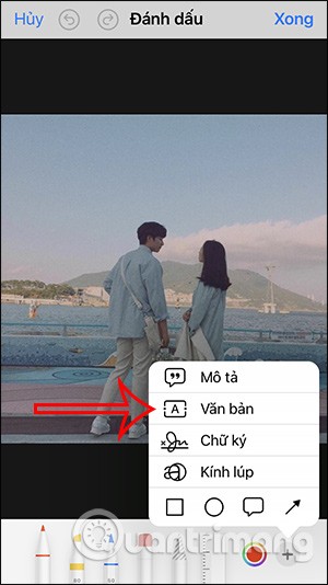 How to insert emoji into photos on iPhone extremely simple