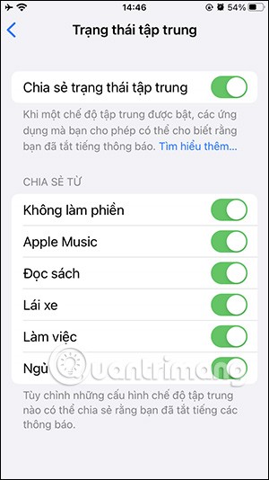 So teilen Sie den Fokusstatus auf dem iPhone