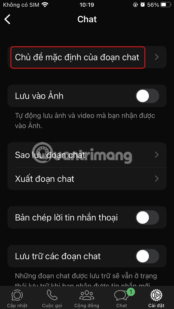 Instruções para definir o papel de parede do bate-papo no WhatsApp