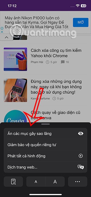 So verbergen Sie Anzeigen in Safari ohne App