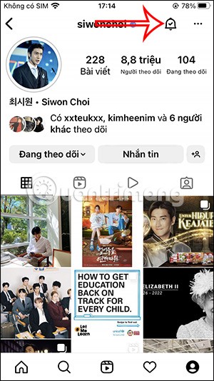 Как включить уведомления для подписок на аккаунты Instagram