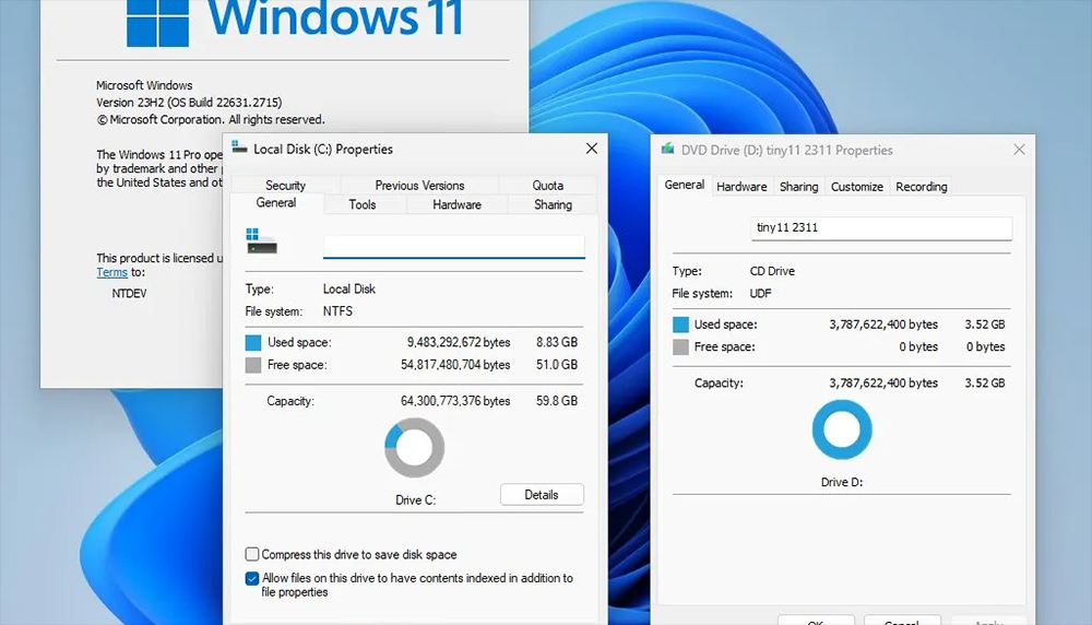 Windows 11 24H2 abgespeckte Version von 30GB auf 4GB reduziert