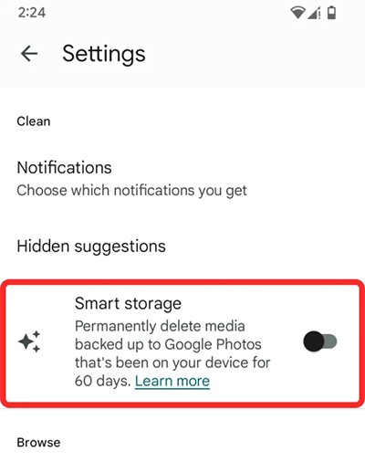 كيفية حذف صور النسخ الاحتياطية تلقائيًا على Android