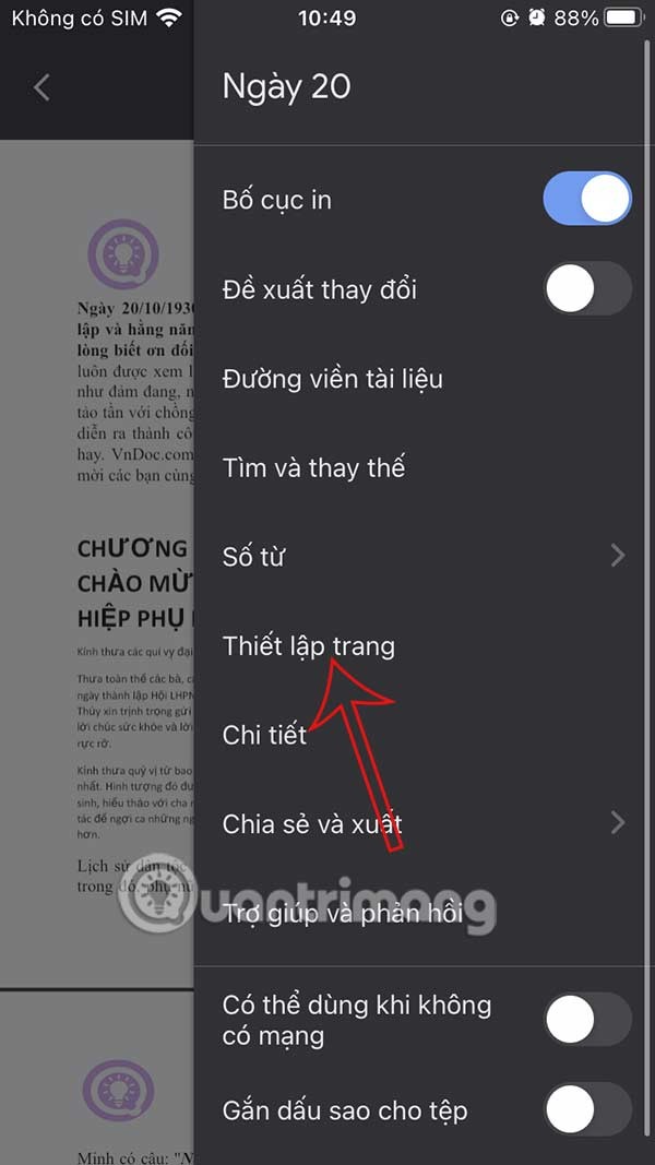 How to delete a page in Google Docs