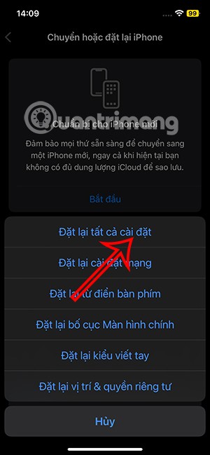 Instructions pour réinitialiser le centre de contrôle sur iPhone