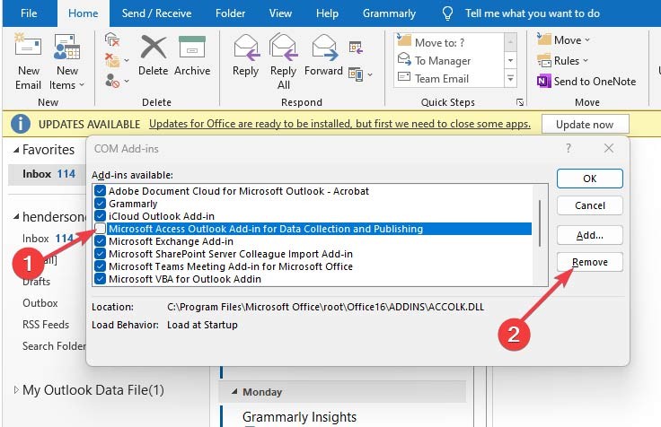 كيفية تثبيت الوظائف الإضافية وإزالتها في Outlook