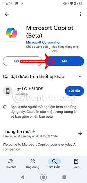 วิธีการติดตั้ง Copilot เป็นผู้ช่วยเสมือนบน Android