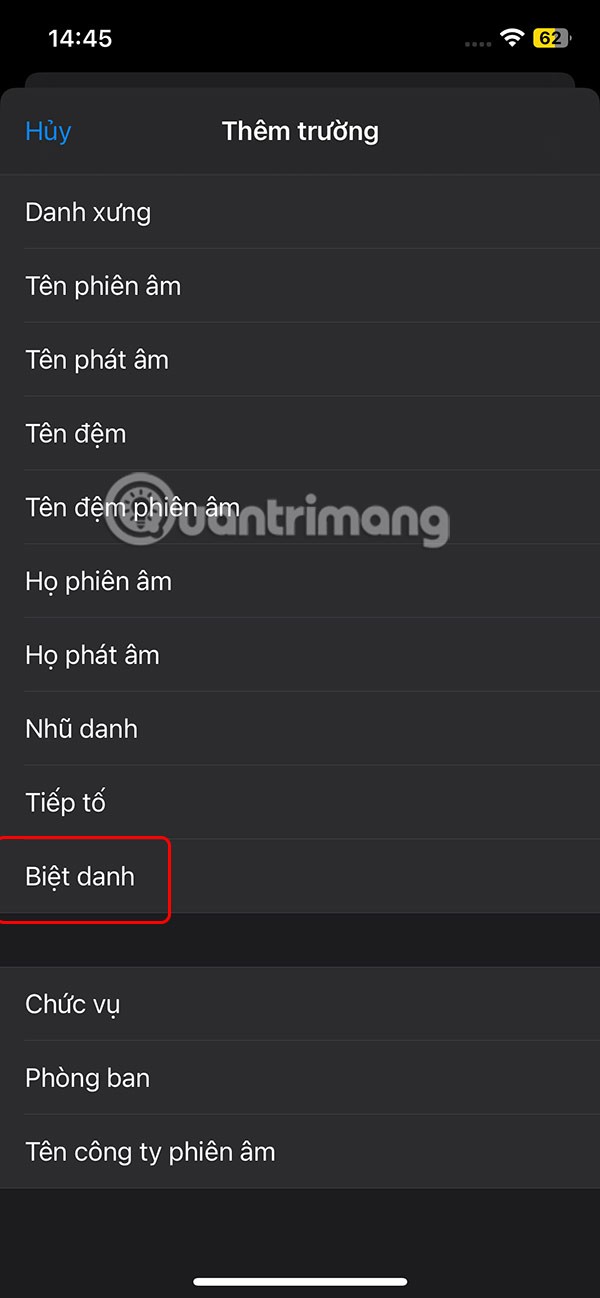 Instructions pour 4 façons de masquer les contacts sur iPhone