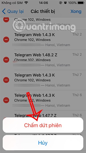 Cómo cerrar sesión en una cuenta de Telegram de forma remota