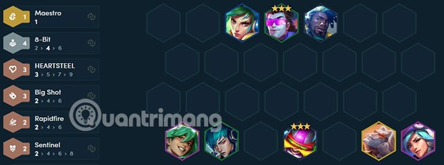 Caitlyn DTCL 시즌 10 장비 표준, Caitlyn TFT 시즌 10 스쿼드 구성
