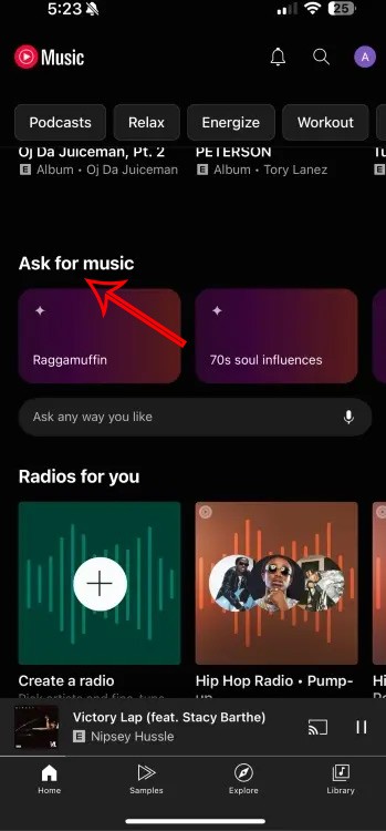 Как создать радио с искусственным интеллектом на YouTube Music