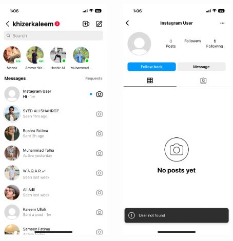 Как узнать, что кто-то деактивировал или удалил свой аккаунт Instagram?