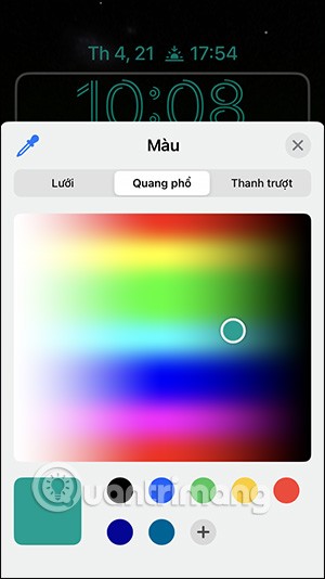 Como alterar a cor do arco-íris do relógio da tela de bloqueio do iPhone