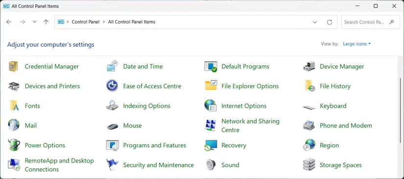 كيفية فتح خيارات الإنترنت في نظام التشغيل Windows 11
