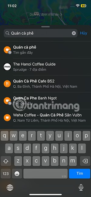Comment utiliser loutil Rechercher ici sur Apple Maps