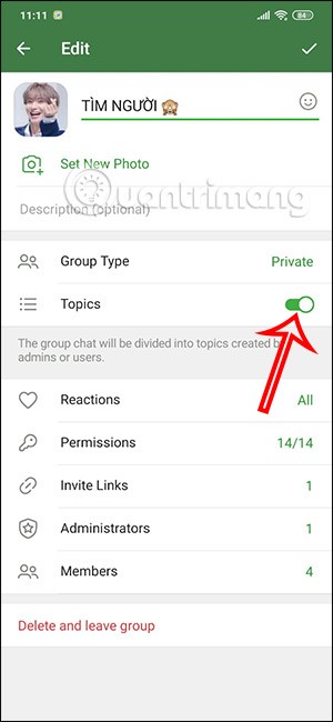 如何建立 Telegram 群組討論主題