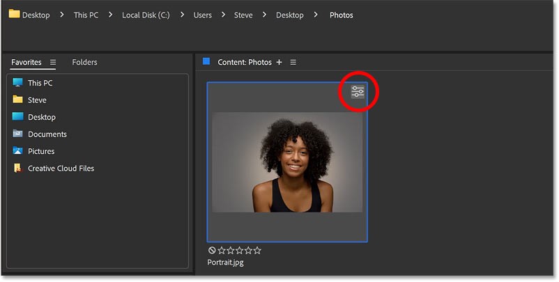 Hoe je een spotlight-effect achter je onderwerp kunt toevoegen met Adobe Camera Raw