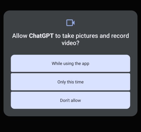 تعليمات تسجيل الفيديو المباشر على ChatGPT Voice