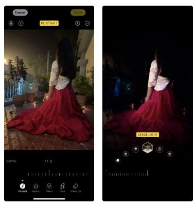 Comment utiliser les modes portrait de l'iPhone