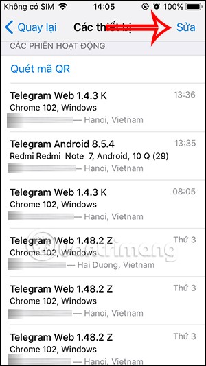 Cómo cerrar sesión en una cuenta de Telegram de forma remota