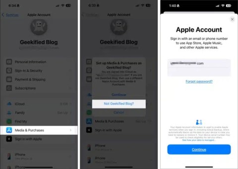 Como mover compras entre duas contas Apple