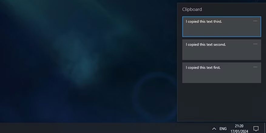Come utilizzare la cronologia degli appunti in Windows 10