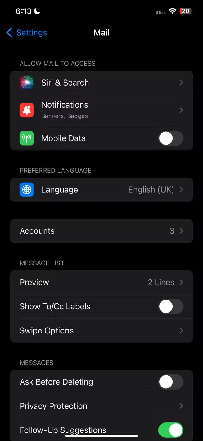 8 e-mailinstellingen op de iPhone die u nu moet wijzigen