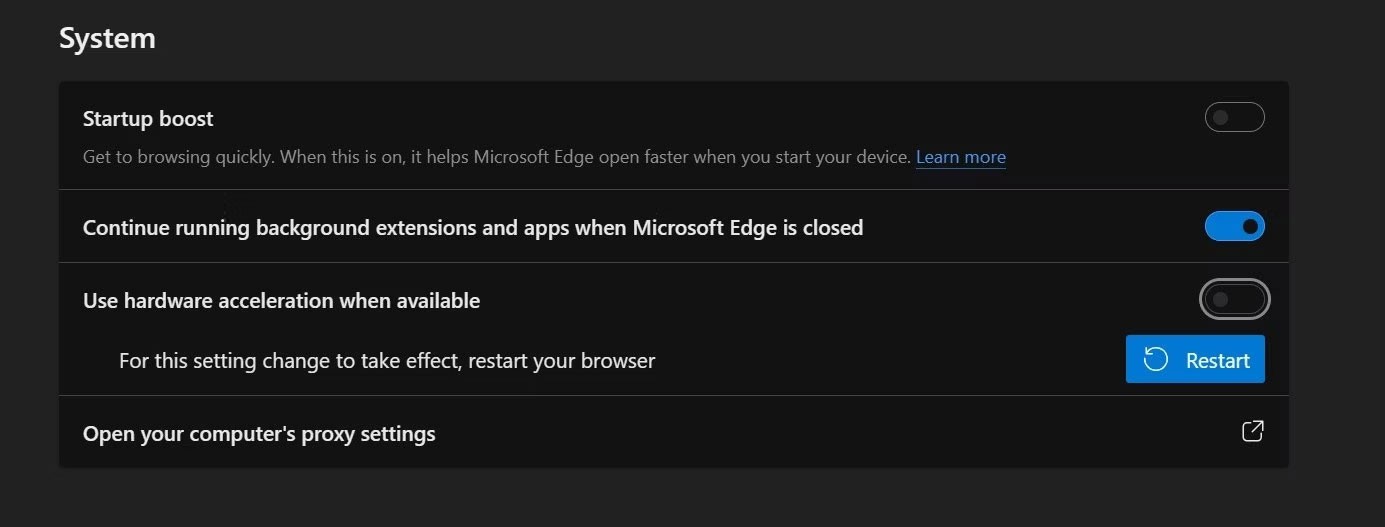 Microsoft Edge のメモリ使用量が多い問題を解決する方法