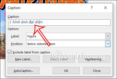 تعليمات إدراج تسميات توضيحية للصور في Word
