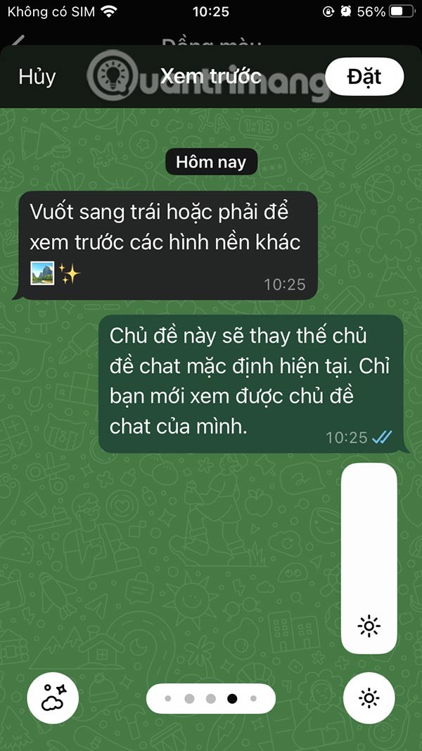 Instruções para definir o papel de parede do bate-papo no WhatsApp