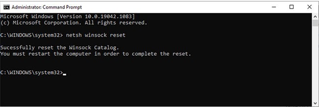 Comment corriger l'erreur de carte réseau introuvable sous Windows 10