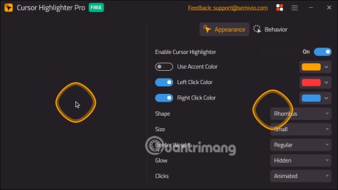 Instructions pour mettre en surbrillance le pointeur de la souris sous Windows