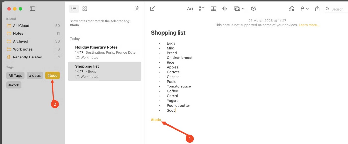 9 conseils rapides pour gérer les notes Apple sur Mac
