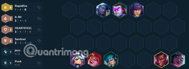 Caitlyn DTCL 시즌 10 장비 표준, Caitlyn TFT 시즌 10 스쿼드 구성