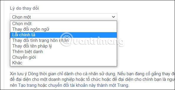 Comment réparer le changement de nom Facebook