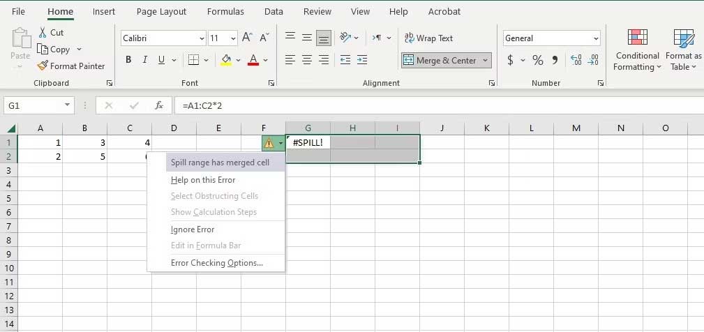 #SPILL! nasıl düzeltilir? Microsoft Excel'de