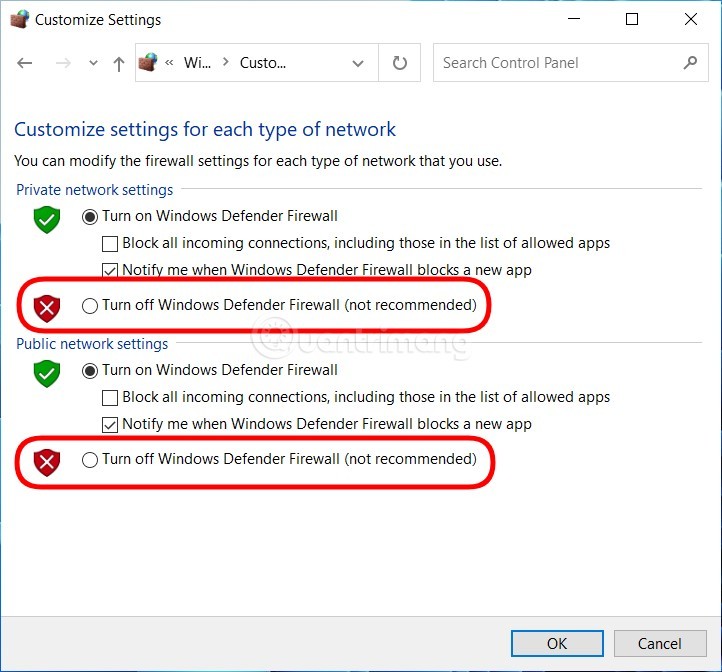 3 طرق لإيقاف تشغيل جدار الحماية في نظام التشغيل Windows 10