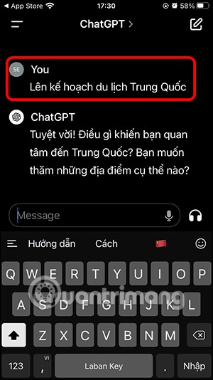 So ändern Sie Fragen auf ChatGPT
