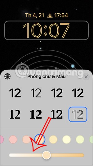 Como alterar a cor do arco-íris do relógio da tela de bloqueio do iPhone