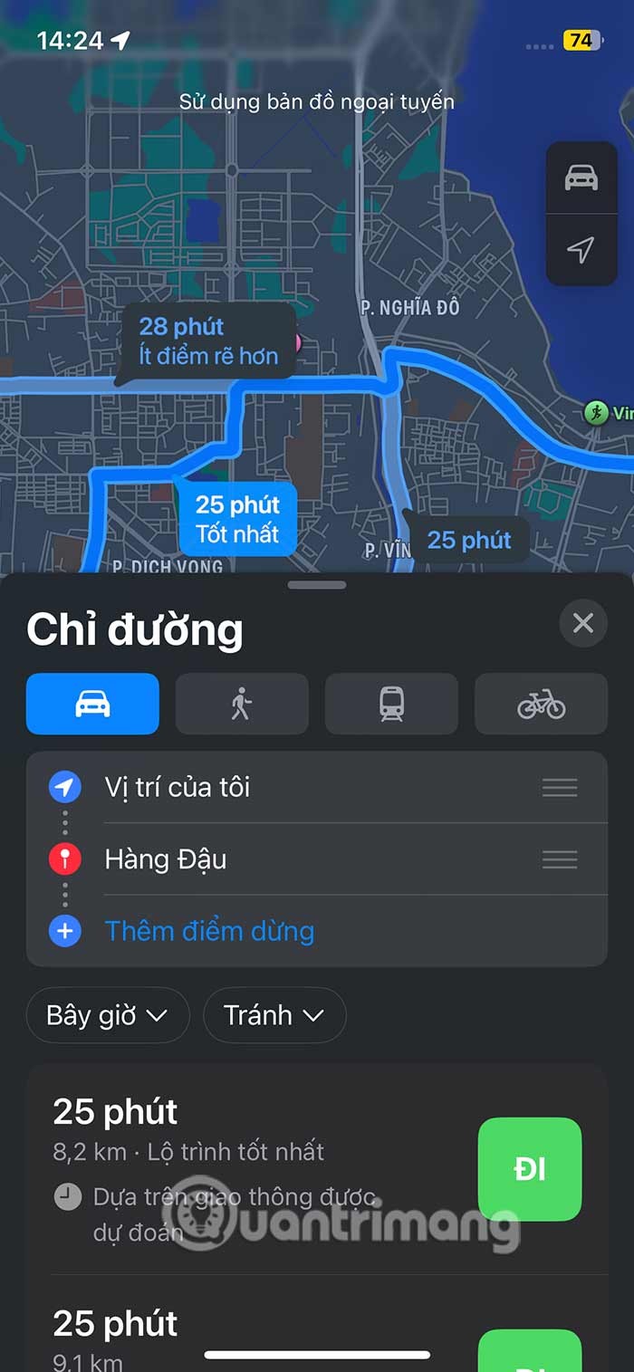 Instructions pour télécharger Apple Maps hors ligne
