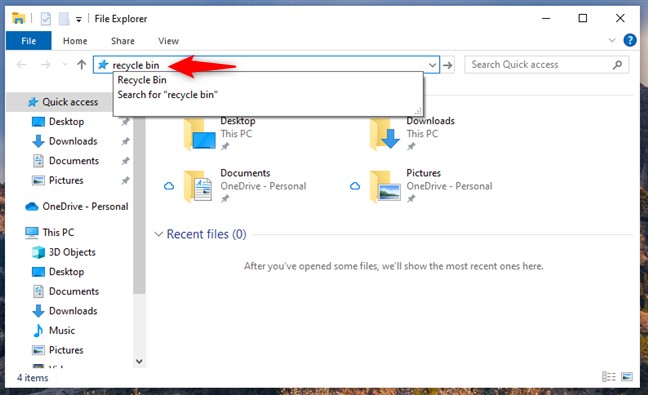 11 Cara Membuka Tong Kitar Semula pada Windows