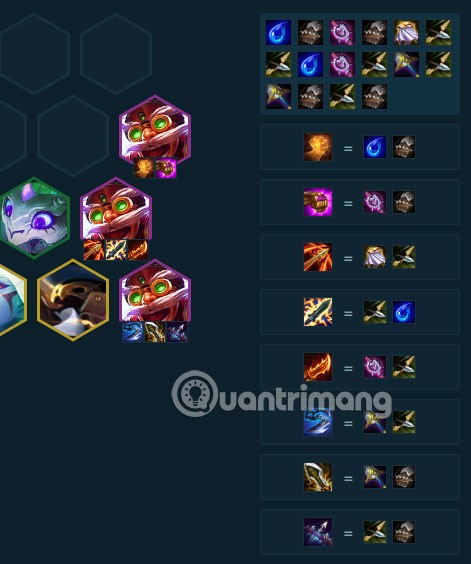 Temporada 7 do Corki DTCL: Itens de construção, esquadrão padrão de artilheiros de Corki
