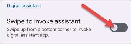 How to disable swipe gesture to activate Google Assistant on Android
