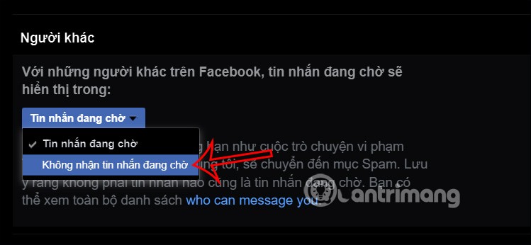 How to not receive messages from strangers on Messenger