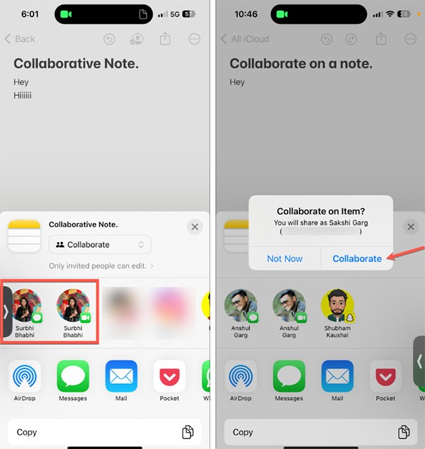 Samenwerken aan notities in FaceTime Samenwerken aan notities in FaceTime