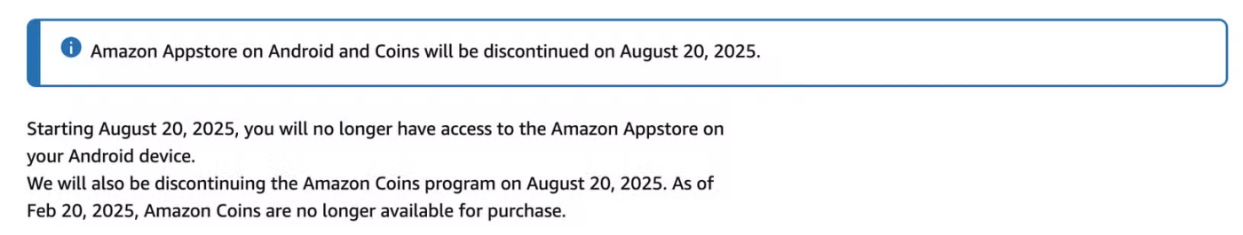 Amazon para de fornecer Appstore para dispositivos Android
